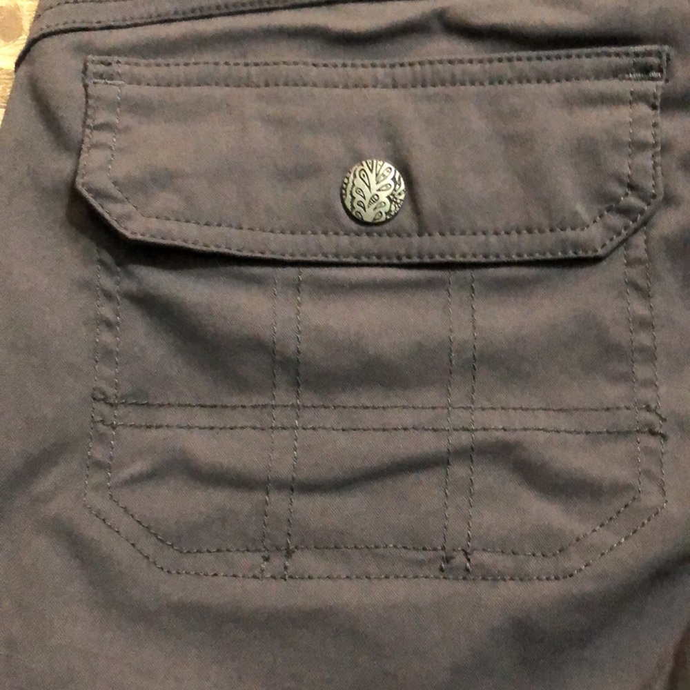 PrAna grey flat front Bermuda Hiking Walking shorts - Picture 11 of 15